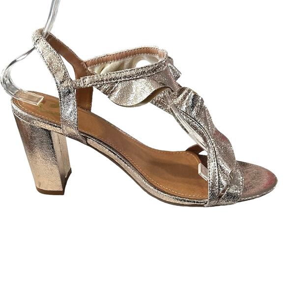 Report jitlada ruffles sandal Chucky block, heels, size 8 1/2 m - Picture 2 of 7